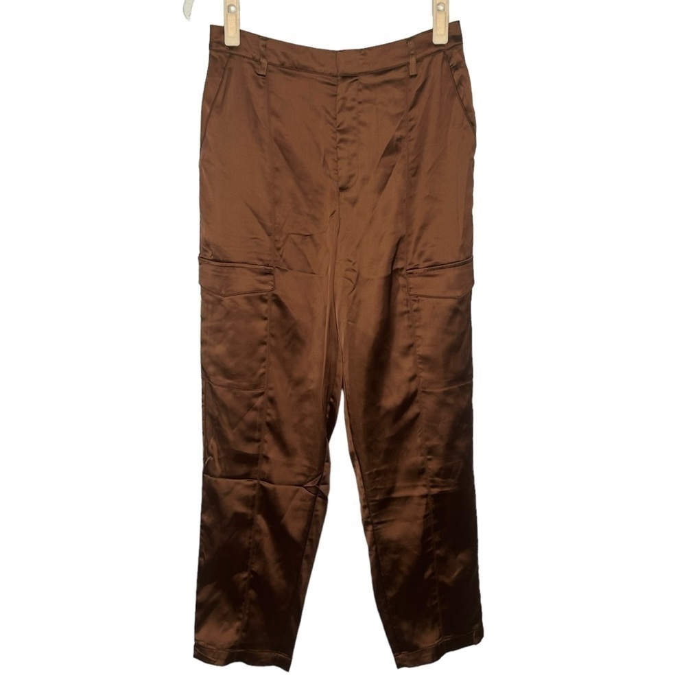 House Of Harlow 1960 Brown Satin Trousers NWT